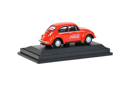 1966 Volkswagen Beetle "Coca-Cola" Red 1/72 Diecast Model Car by Motorcity Classics-1