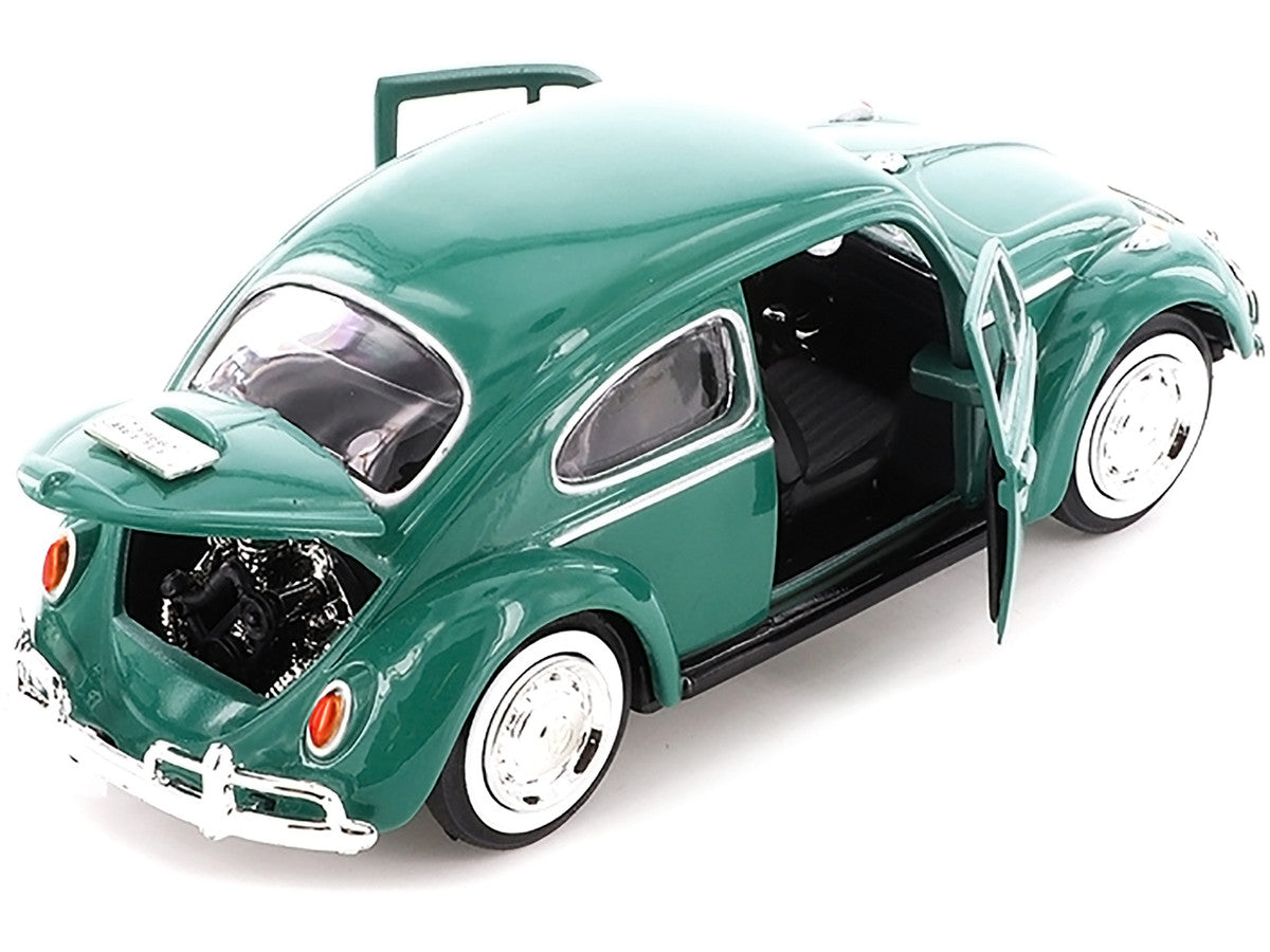1966 Volkswagen Beetle Green 1/24 Diecast Model Car by Motormax-2