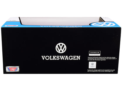 1966 Volkswagen Beetle "Taxi" Yellow with White Top 1/24 Diecast Model Car by Motormax-2