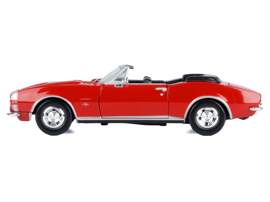 1967 Chevrolet Camaro SS Convertible Burgundy 1/24 Diecast Model Car by Motormax-0