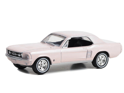 1967 Ford Mustang Coupe "She Country Special - Bill Goodro Ford Denver Colorado" Bermuda Sand "Hobby Exclusive" Series 1/64 Diecast Model Car by Greenlight-2