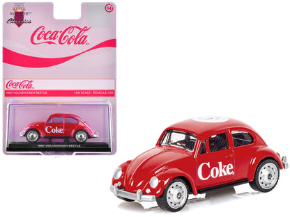 1967 Volkswagen Beetle "Coca-Cola" Red 1/50 Diecast Model by Motorcity Classics-4