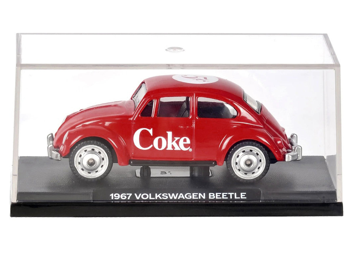 1967 Volkswagen Beetle "Coca-Cola" Red 1/50 Diecast Model by Motorcity Classics-2