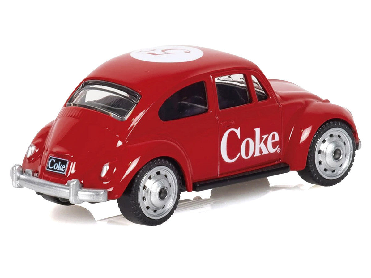 1967 Volkswagen Beetle "Coca-Cola" Red 1/50 Diecast Model by Motorcity Classics-0