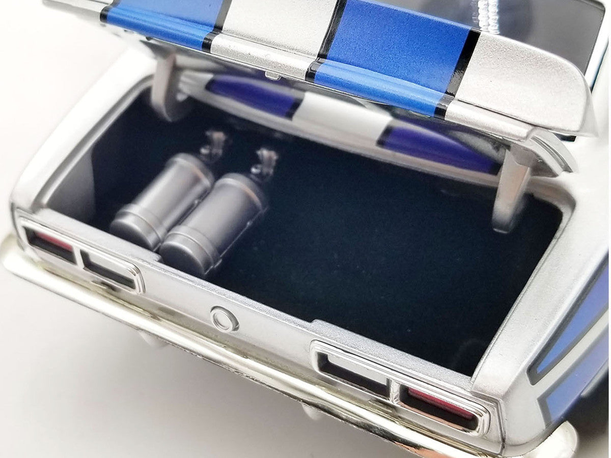 1968 Chevrolet Camaro "Street Machines" Silver Metallic with Graphics Limited Edition to 300 pieces Worldwide 1/18 Diecast Model Car by ACME-0
