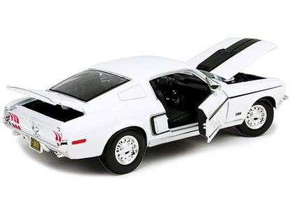 1968 Ford Mustang CJ Cobra Jet White 1/18 Diecast Model Car by Maisto-2