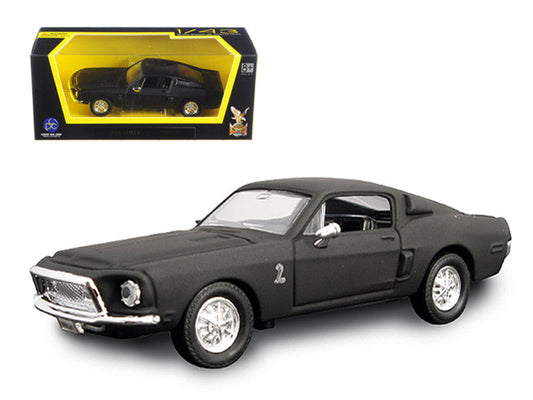 1968 Ford Mustang Shelby GT500 KR Matt Black 1/43 Diecast Model Car by Road Signature-0