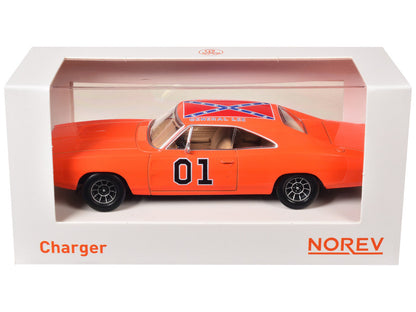 1969 Dodge Charger #01 "General Lee" Orange 1/43 Diecast Model Car by Norev-2