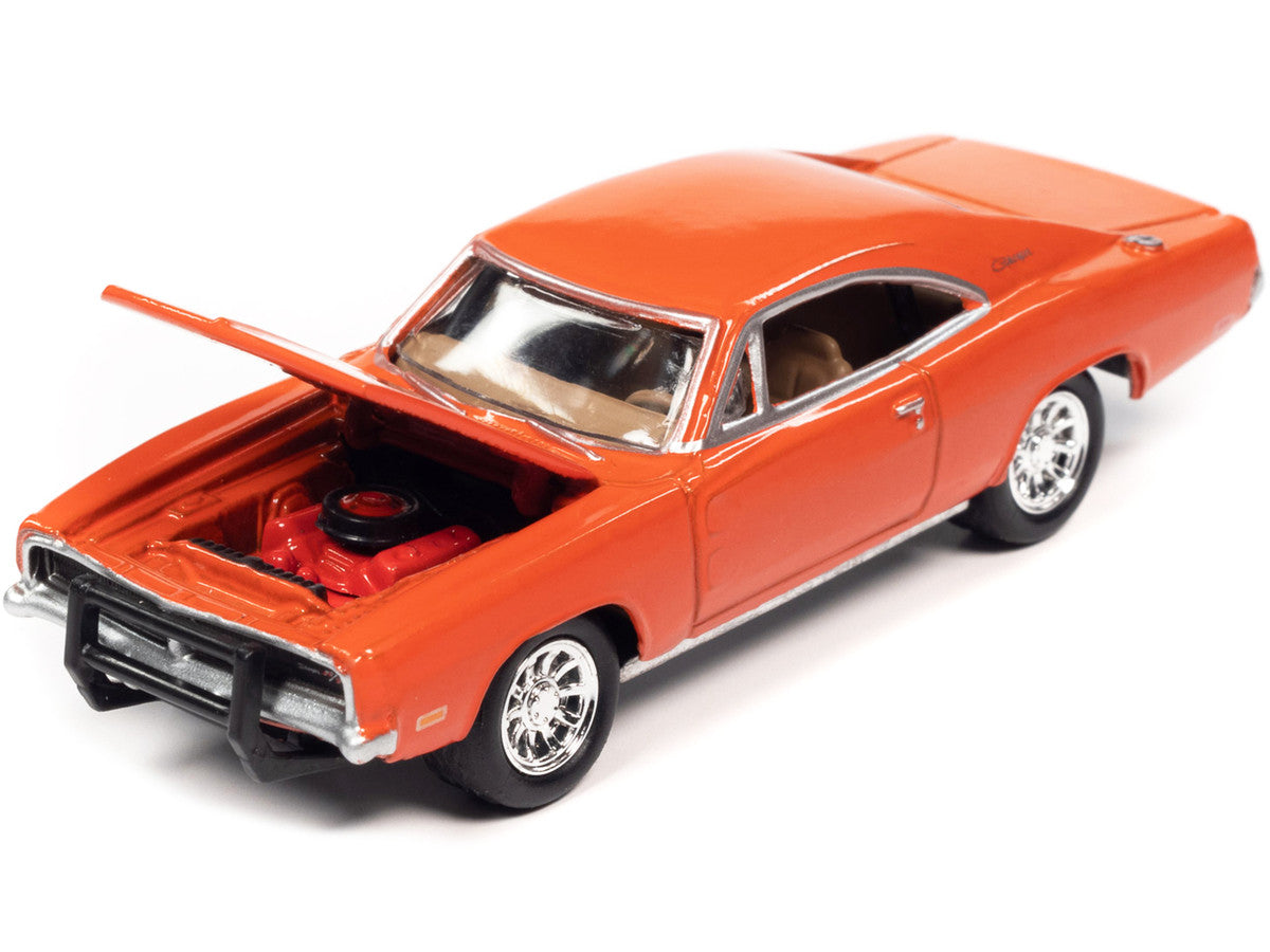 1969 Dodge Charger R/T Orange "Country Charger" 1/64 Diecast Model Car by Johnny Lightning-2