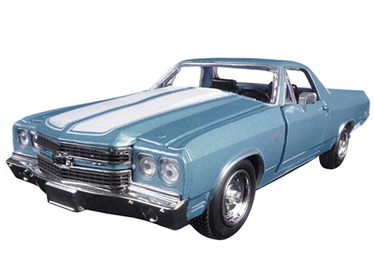 1970 Chevrolet El Camino SS Blue 1/25 Diecast Model Car by New Ray-1
