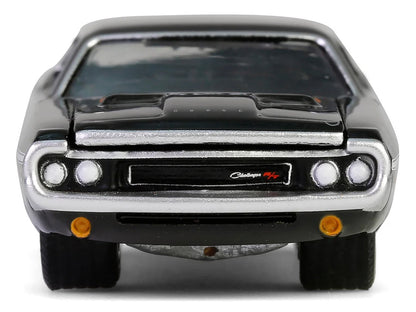 1970 Dodge Challenger R/T 440 Black with White Stripes "Barrett-Jackson" Series 15 1/64 Diecast Model Car by Greenlight-2