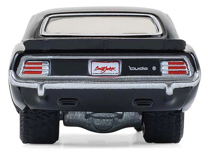 1970 Plymouth 'Cuda AAR Black with Gray Stripes "Barrett-Jackson" Series 16 1/64 Diecast Model Car by Greenlight-3
