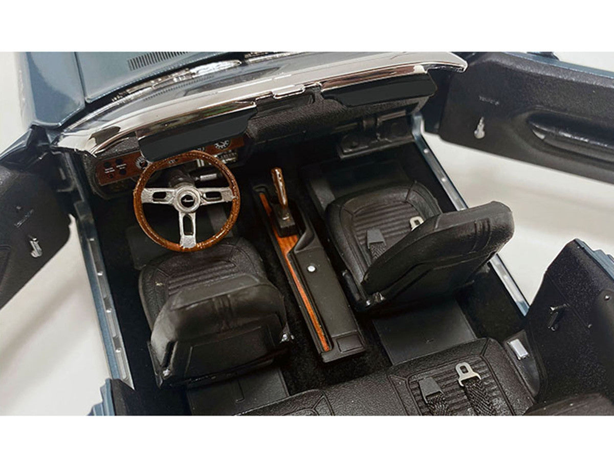 1971 Plymouth HEMI Cuda Convertible Winchester Gray with Black Soft Top Limited Edition to 354 pieces Worldwide 1/18 Diecast Model Car by ACME-3