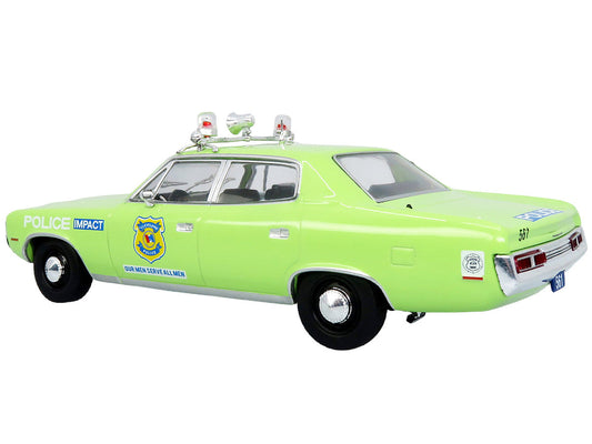 1972 AMC Matador Police Car ’Cleveland Police Department’ Light Green 1/43 Diecast Model by Iconic Replicas - Car Models