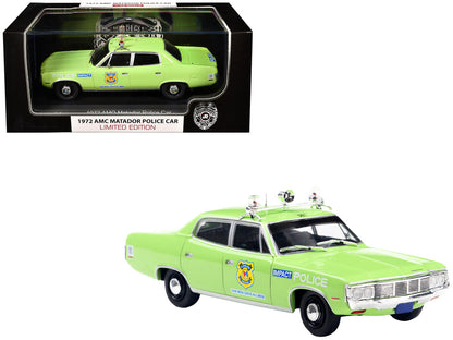 1972 AMC Matador Police Car "Cleveland Police Department" Light Green 1/43 Diecast Model by Iconic Replicas-4