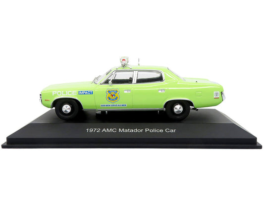 1972 AMC Matador Police Car ’Cleveland Police Department’ Light Green 1/43 Diecast Model by Iconic Replicas - Car Models