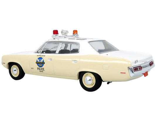1972 AMC Matador Police Car ’Phoenix Police Department’ White and Beige 1/43 Diecast Model by Iconic Replicas - Car