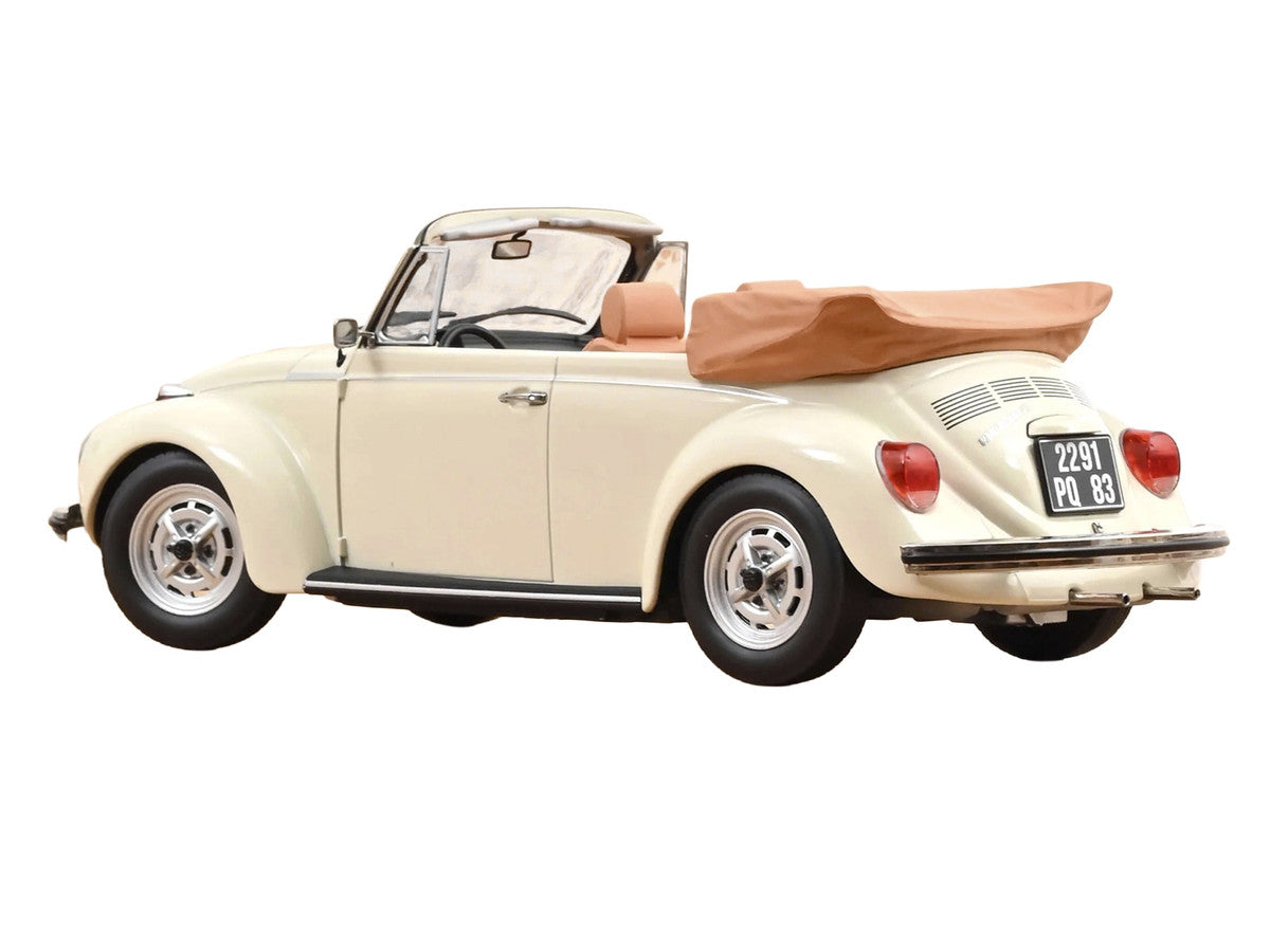 1972 Volkswagen 1303 Beetle Cabriolet Cream White 1/18 Diecast Model Car by Norev-0