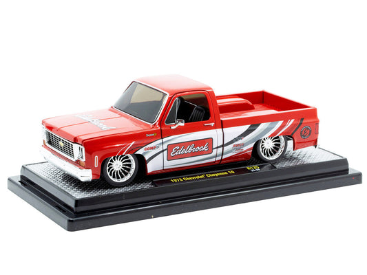1973 Chevrolet Cheyenne 10 Pickup Truck ’Edelbrock’ Red with Graphics Limited Edition to 7850 pieces Worldwide 1/24