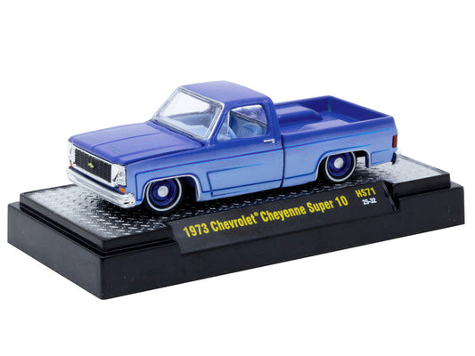 1973 Chevrolet Cheyenne Super 10 Pickup Truck ’Custom Re-Styling’ Blue and Light Blue Two-Tone with Blue Interior