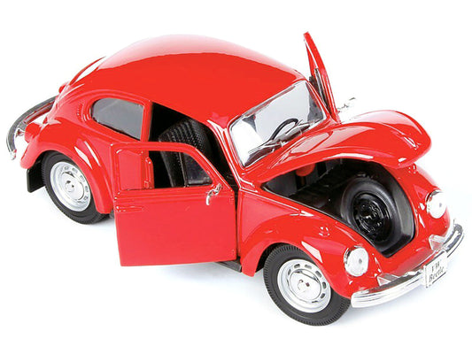 1973 Volkswagen Beetle Red 1/24 Diecast Model Car by Maisto-1