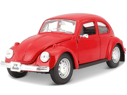 1973 Volkswagen Beetle Red 1/24 Diecast Model Car by Maisto-0