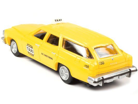 1974 Buick Estate Station Wagon Taxi Yellow 1/87 (HO) Scale Model by Classic Metal Works - Car Models