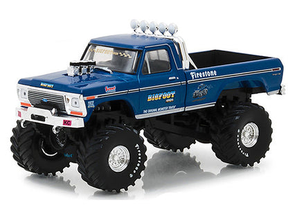 1974 Ford F-250 Ranger XLT Monster Truck Bigfoot #1 "The Original Monster Truck" Blue "Kings of Crunch" 1/43 Diecast Model Car by Greenlight-1