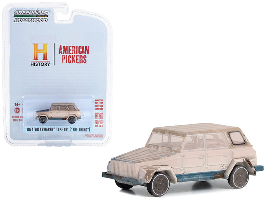 1974 Volkswagen Thing (Type 181) Beige (Weathered) "American Pickers" (2010-Current) TV Series "Hollywood Series" Release 39 1/64 Diecast Model Car by Greenlight-0