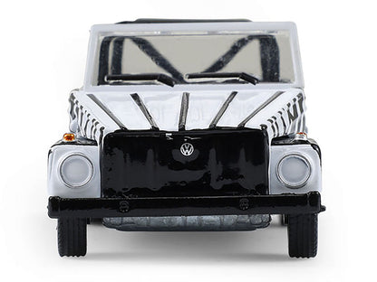 1974 Volkswagen Thing (Type 181) "Safari Adventure" Black and White Zebra Stripes "Club Vee-Dub" Series 21 1/64 Diecast Model Car by Greenlight-0