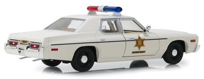 1975 Dodge Monaco Cream "Hazzard County Sheriff" 1/24 Diecast Model Car by Greenlight-2