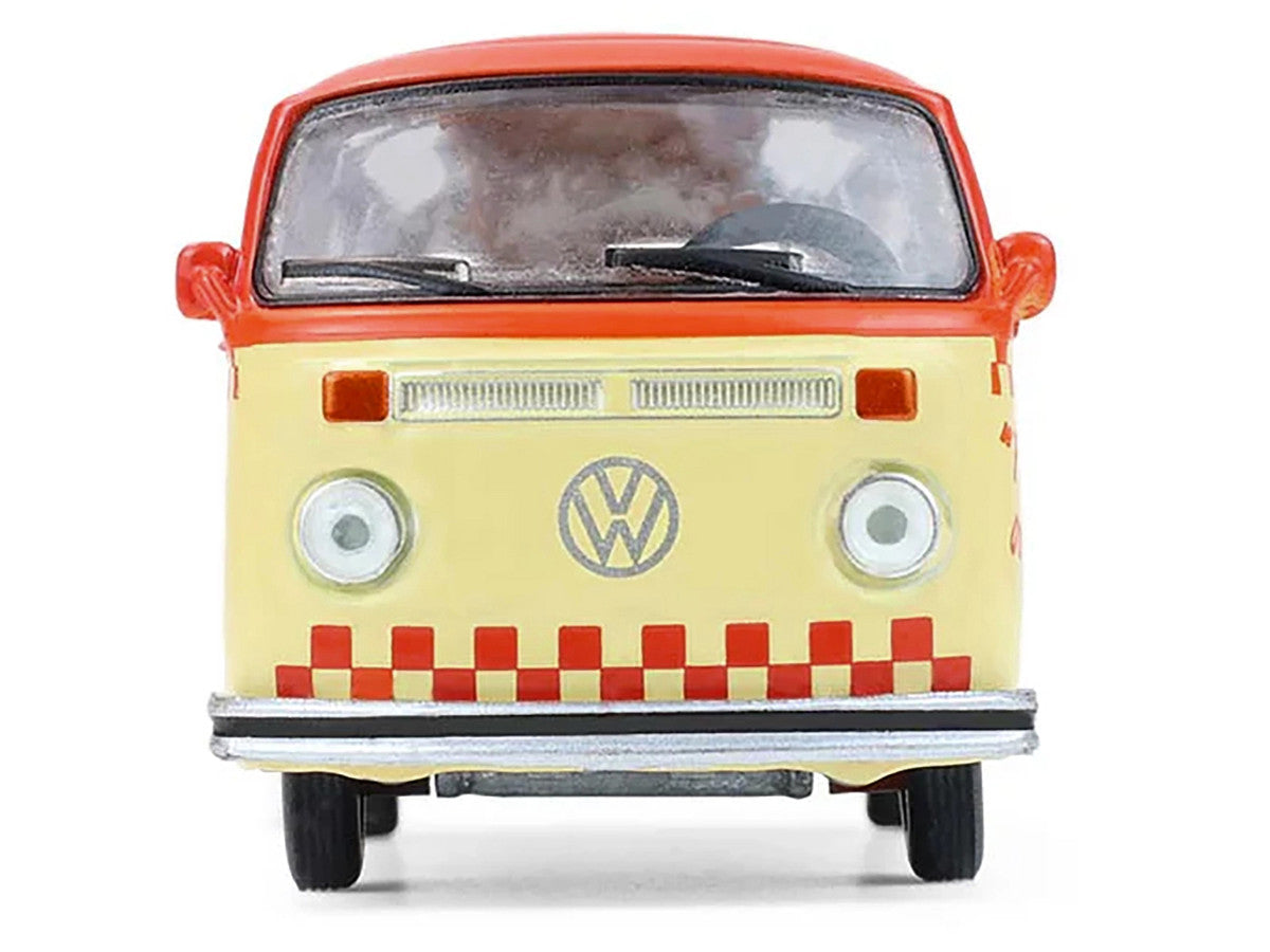 1975 Volkswagen Type 2 Van "Bubbie Burgers Food Truck" Orange and Cream "Blue Collar Collection" Series 14 1/64 Diecast Model Car by Greenlight-2