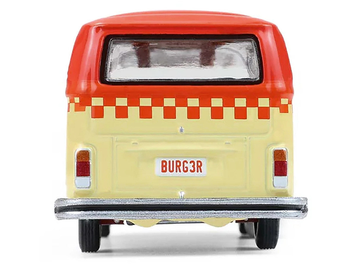 1975 Volkswagen Type 2 Van "Bubbie Burgers Food Truck" Orange and Cream "Blue Collar Collection" Series 14 1/64 Diecast Model Car by Greenlight-3