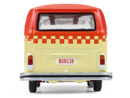 1975 Volkswagen Type 2 Van "Bubbie Burgers Food Truck" Orange and Cream "Blue Collar Collection" Series 14 1/64 Diecast Model Car by Greenlight-3