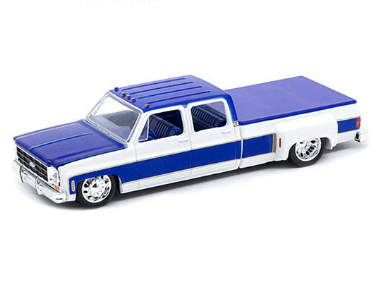 1977 Chevrolet Cheyenne Super 30 Pickup Truck White and Blue ’LA’ Limited Edition to 10560 pieces Worldwide 1/64
