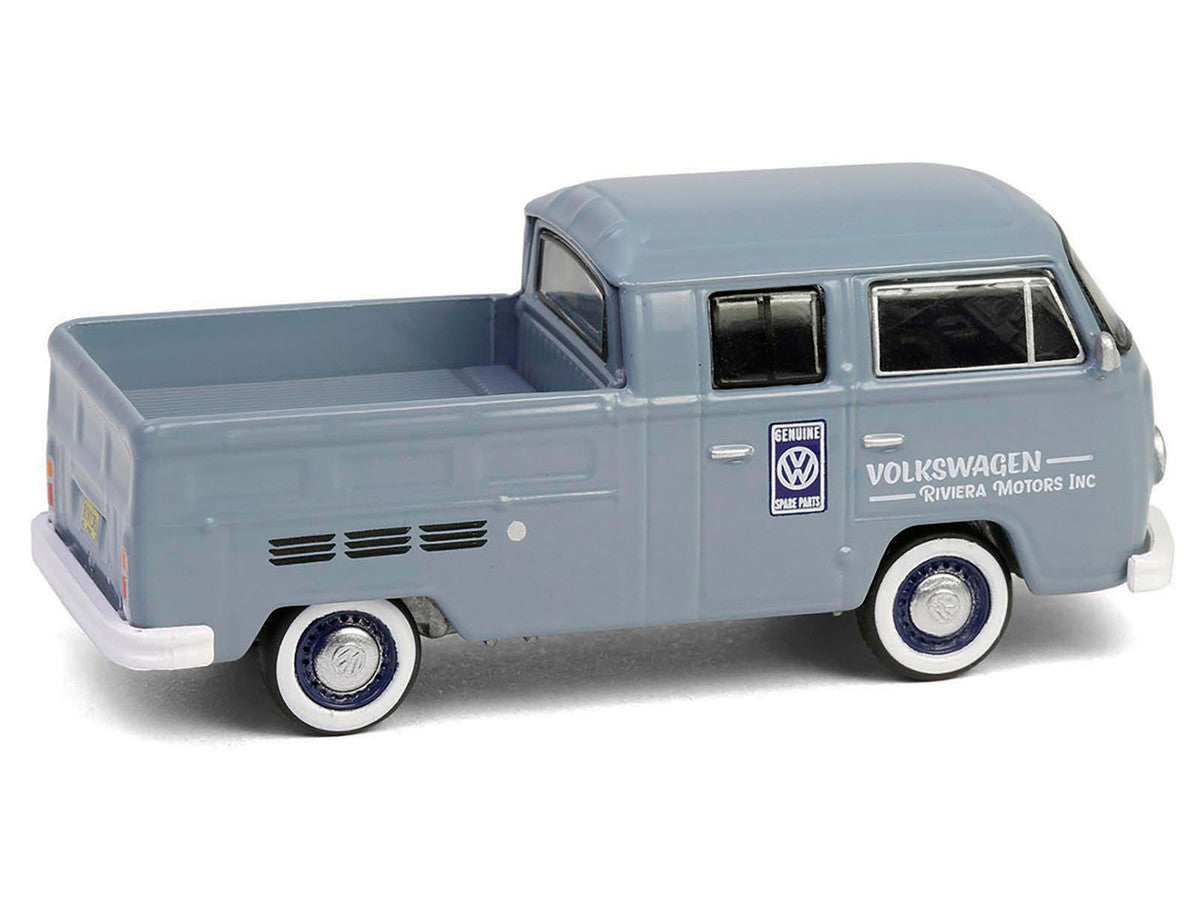 1978 Volkswagen Type 2 Double Cab Pickup Truck "Volkswagen Service" Gray "Club Vee-Dub" Series 20 1/64 Diecast Model Car by Greenlight-1