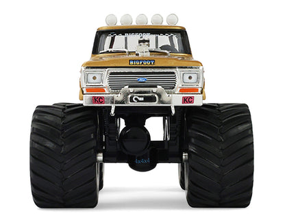 1979 Ford F-250 Monster Truck "Bigfoot #1 50th Anniversary" Gold Metallic "Kings of Crunch" Series 1/43 Diecast Model Car by Greenlight-2