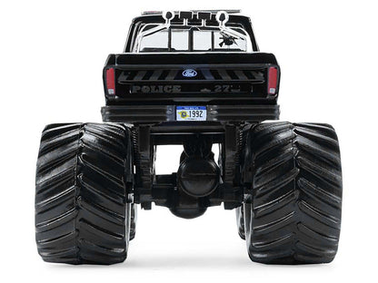 1979 Ford F-250 Monster Truck "Shelby Township Police Michigan" Black "Kings of Crunch - Hot Pursuit" Special Edition 1/64 Diecast Model Car by Greenlight-0