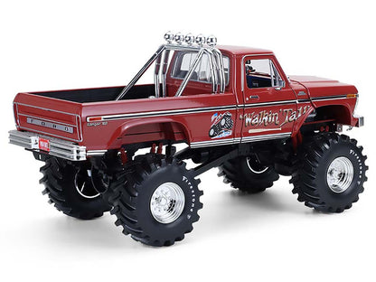 1979 Ford F-250 Monster Truck with 48-Inch Tires "Walkin' Tall" Red "Kings of Crunch" Series 1/18 Diecast Model Car by Greenlight-0