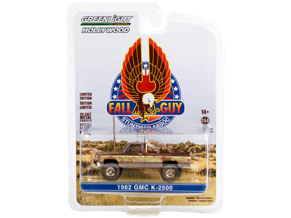 1982 GMC K-2500 Sierra Grande Pickup Truck Brown and Gold (Dirty Version) "Fall Guy Stuntman Association" Hollywood Special Edition 1/64 Diecast Model Car by Greenlight-2