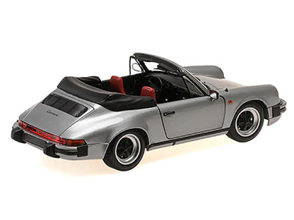 1983 Porsche 911 Carrera Cabriolet 3.2 Gray Metallic 1/18 Diecast Model Car by Minichamps-0