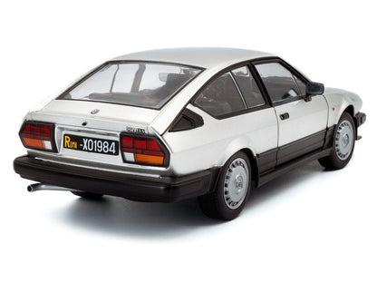 1984 Alfa Romeo GTV6 Silver Metallic 1/18 Diecast Model Car by Solido-3
