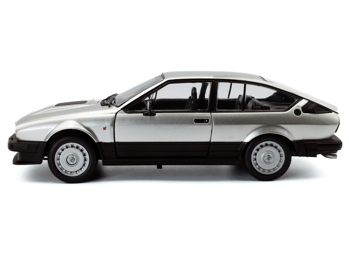 1984 Alfa Romeo GTV6 Silver Metallic 1/18 Diecast Model Car by Solido-0