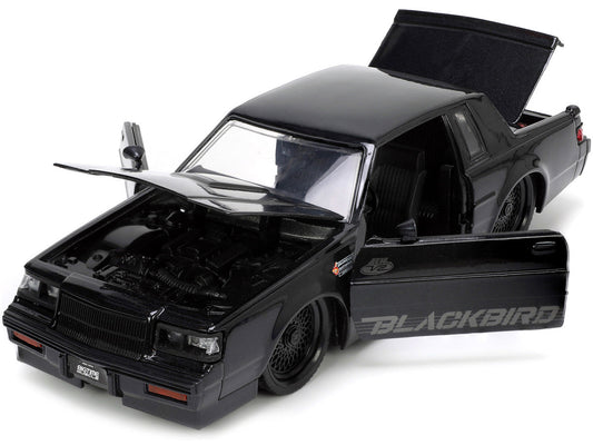 1987 Buick Grand National Black Metallic ’Blackbird’ ’Bigtime Muscle’ Series 1/24 Diecast Model Car by Jada - Car Models