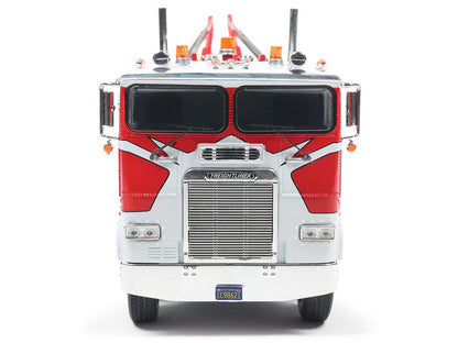 1987 Freightliner FLA Tow Truck Red and White 1/43 Diecast Model by IXO Models-1