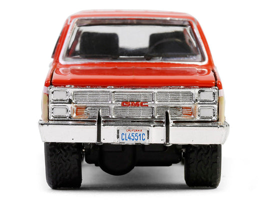1988 GMC Suburban Sierra Classic C10 "Chevron" Orange and Beige with White Stripes "Chevron Special Edition" Series 1 1/64 Diecast Model Car by Greenlight-2