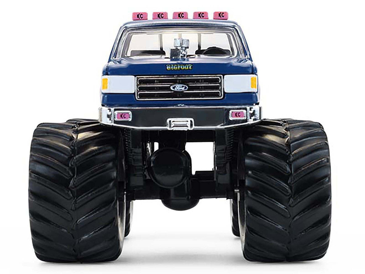 1990 Ford F-350 Monster Truck "Bigfoot #4" Blue "Kings of Crunch" Series 16 1/64 Diecast Model Car by Greenlight-3