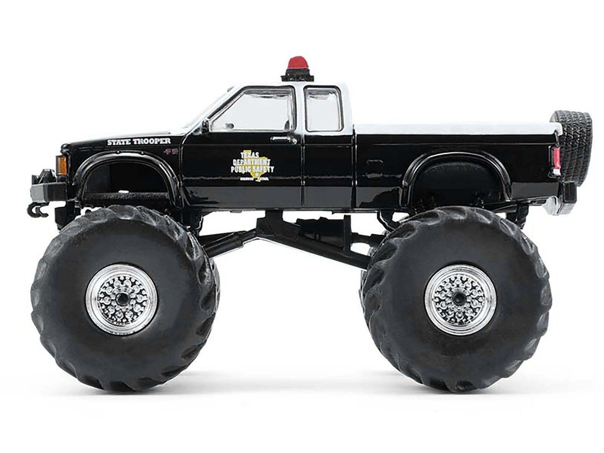 1990 GMC S-15 Monster Truck "Texas Department of Public Safety" Black and White "Kings of Crunch - Hot Pursuit" Special Edition 1/64 Diecast Model Car by Greenlight-1