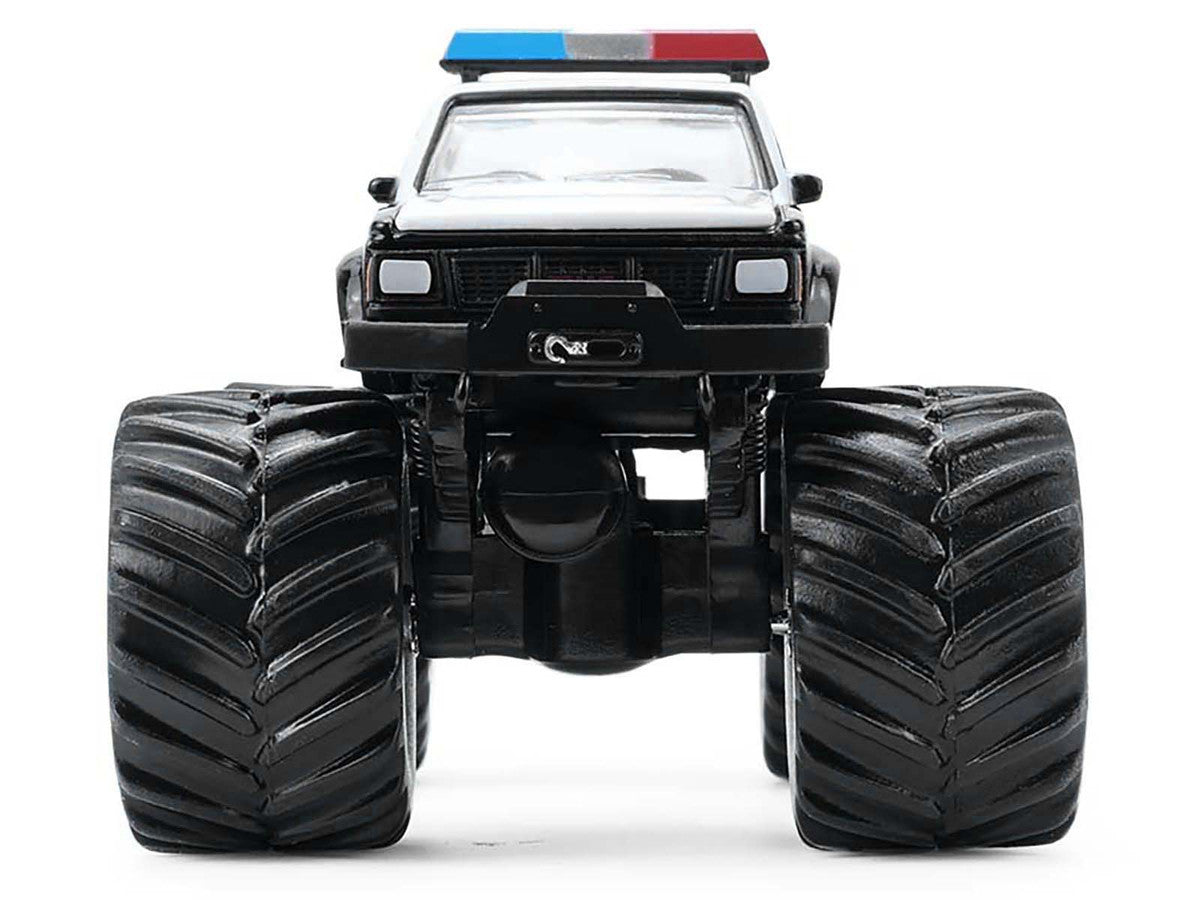 1990 GMC S-15 Monster Truck "Texas Department of Public Safety" Black and White "Kings of Crunch - Hot Pursuit" Special Edition 1/64 Diecast Model Car by Greenlight-0