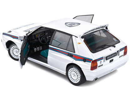 1992 Lancia Delta HF Integrale Evo 1 Martini 6 White with Blue and Red Stripes "World Rally Champion - Martini Racing" 1/18 Diecast Model Car by Solido-3